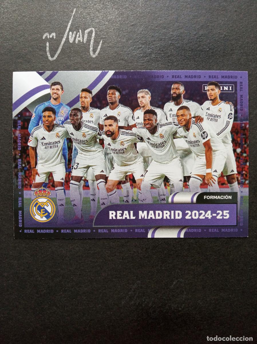 Cromos de f&uacute;tbol: N&ordm; 5 PLANTILLA FORMACION ALINEACION⚽ PANINI &reg; CLUB REAL MADRID ADN LIGA FUTBOL 2024 2025 24 25 NUEVO