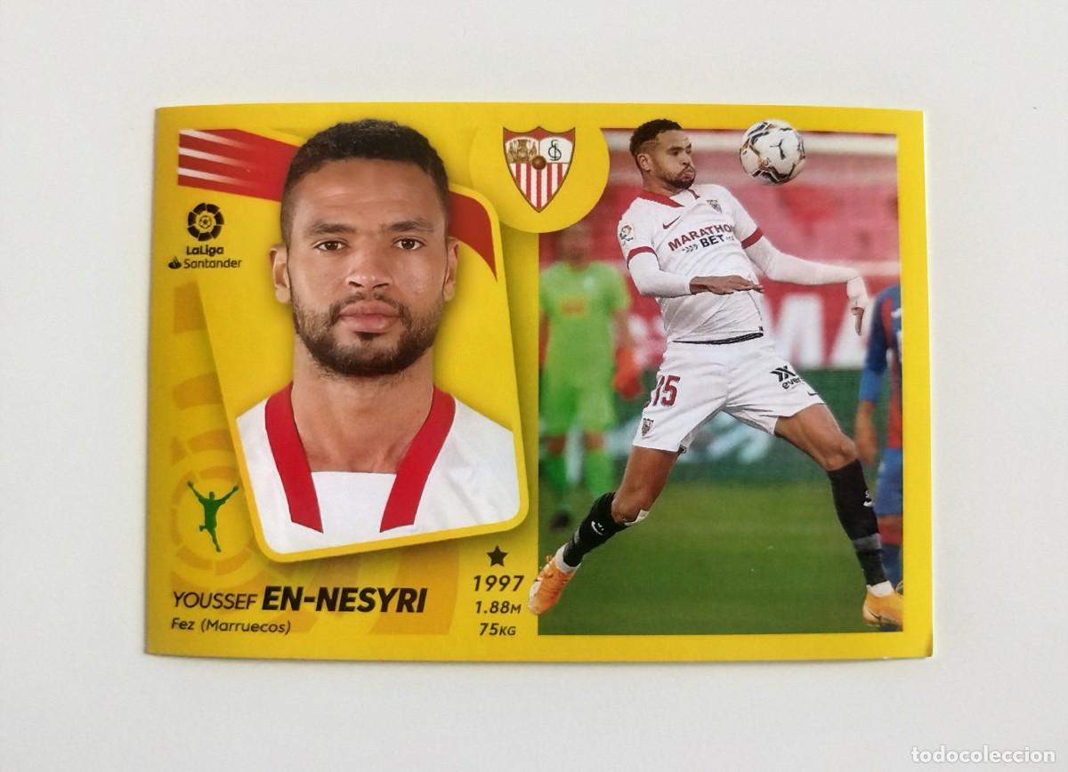 Cromos de f&uacute;tbol: En-nesyri 20A SIN PEGAR NUNCA PEGADO Sevilla FC Liga Ediciones Este 21 22 / 2021 2022