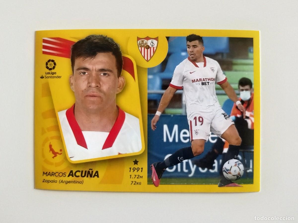 Cromos de f&uacute;tbol: Acu&ntilde;a 11 SIN PEGAR NUNCA PEGADO Sevilla FC Liga Ediciones Este 21 22 / 2021 2022