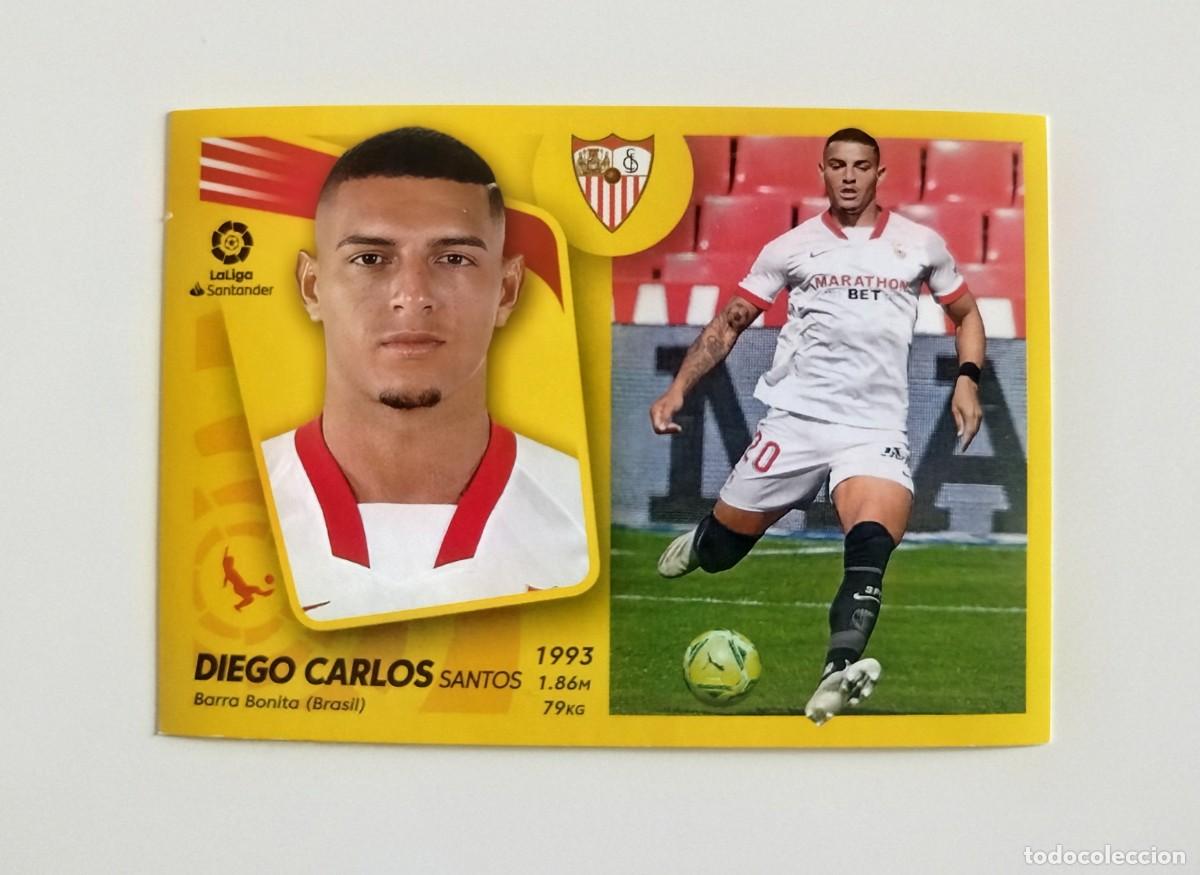 Cromos de f&uacute;tbol: Diego Carlos 8 SIN PEGAR NUNCA PEGADO Sevilla FC Liga Ediciones Este 21 22 / 2021 2022