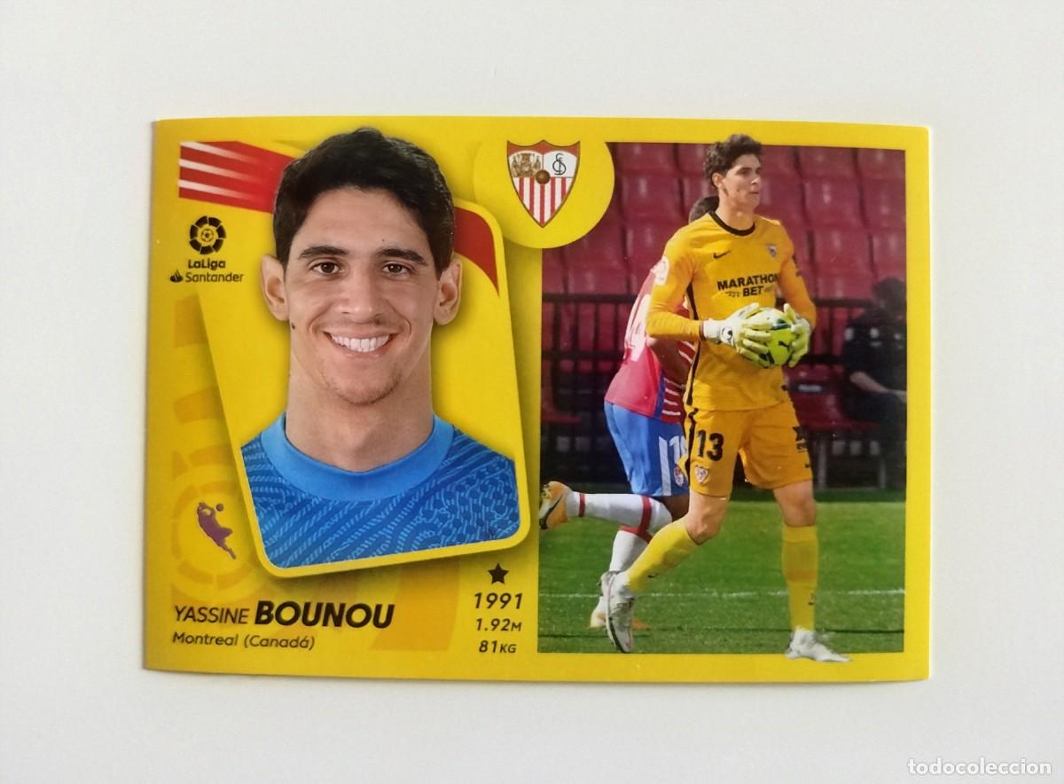Cromos de f&uacute;tbol: Bounou 5 SIN PEGAR NUNCA PEGADO Sevilla FC Liga Ediciones Este 21 22 / 2021 2022