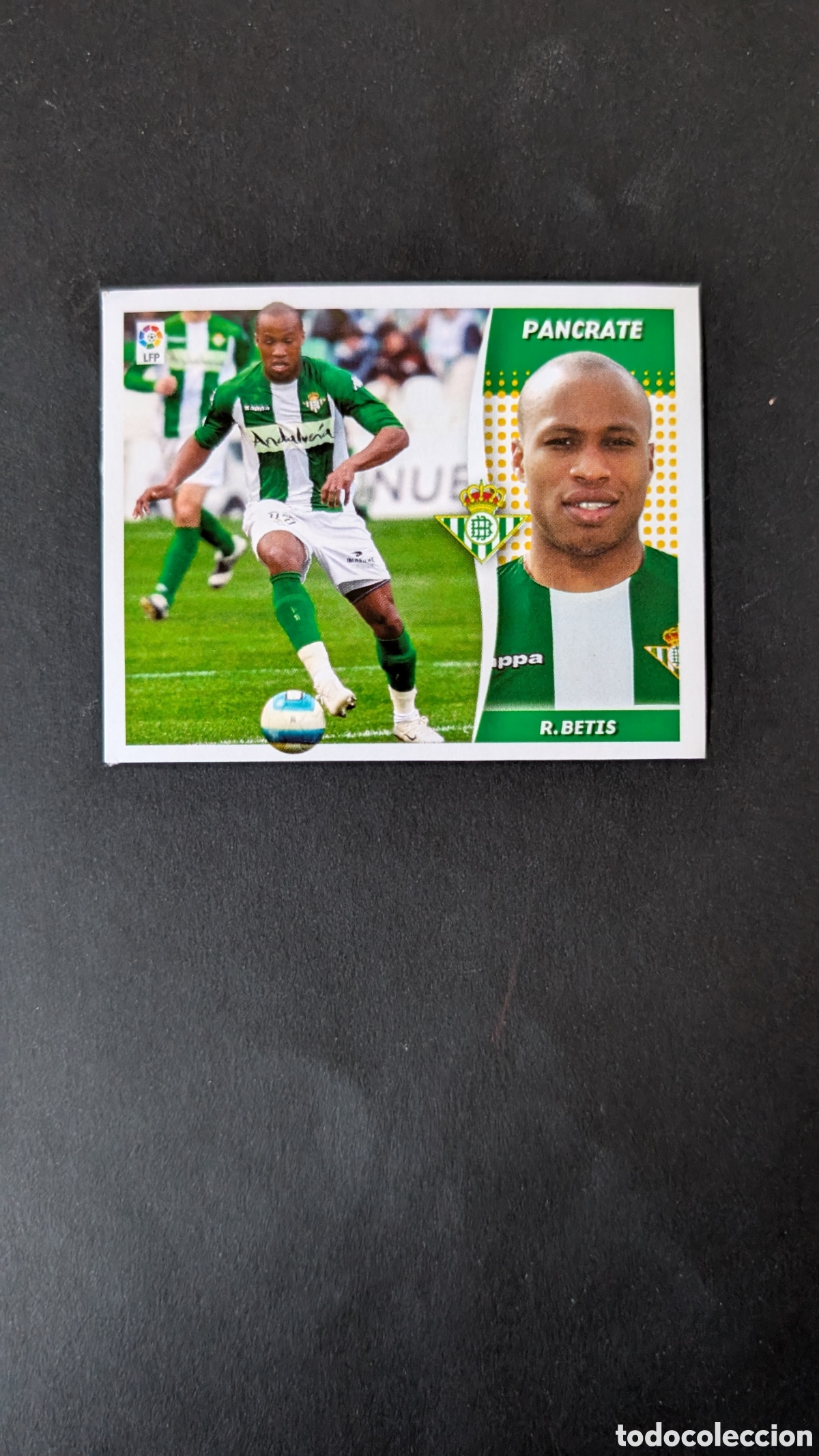 Cromos de f&uacute;tbol: PANCRATE BETIS MERCADO INVIERNO LIGA ESTE 2006/07 06 07 NUNCA PEGADO SIN PEGAR