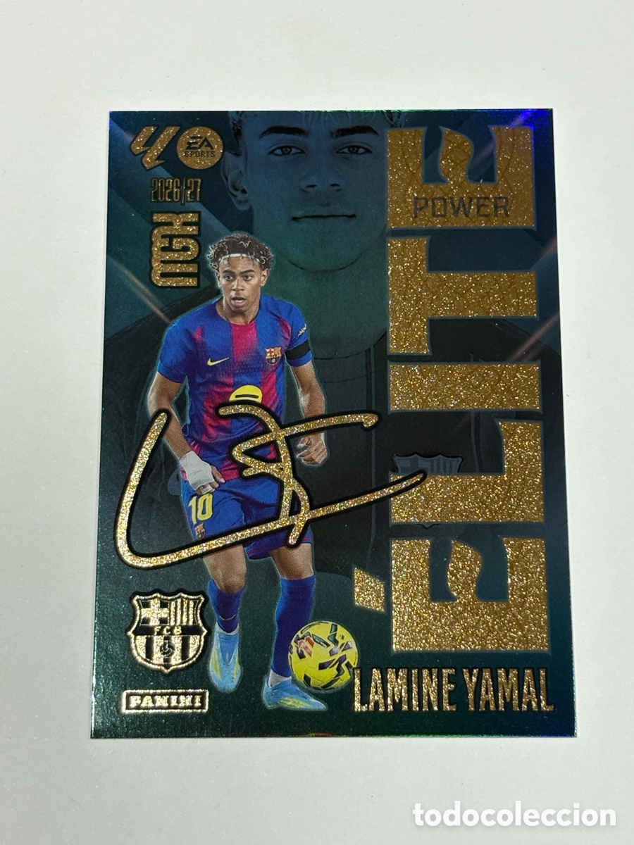 Cromos de f&uacute;tbol: Lamine Yamal Elite Power 9P Megacracks 26 27 2026 2027 Panini Rookie &Eacute;lite
