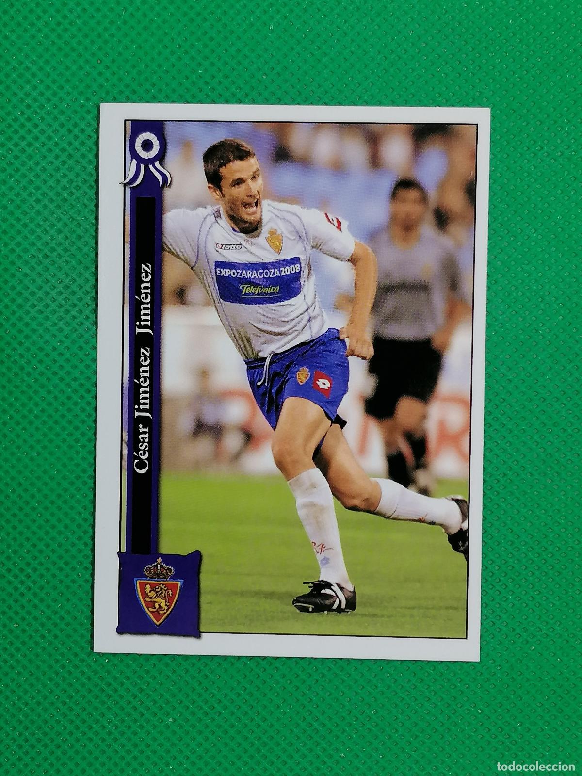 Cromos de f&uacute;tbol: 659 CESAR JIMENEZ ZARAGOZA ⚽ MUNDICROMO LAS FICHAS DE LA LIGA 05 06 2005 2006 ⚽