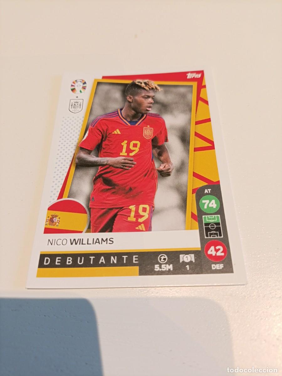 Cromos de f&uacute;tbol: Nico Williams Espa&ntilde;a euro 2004 lidl