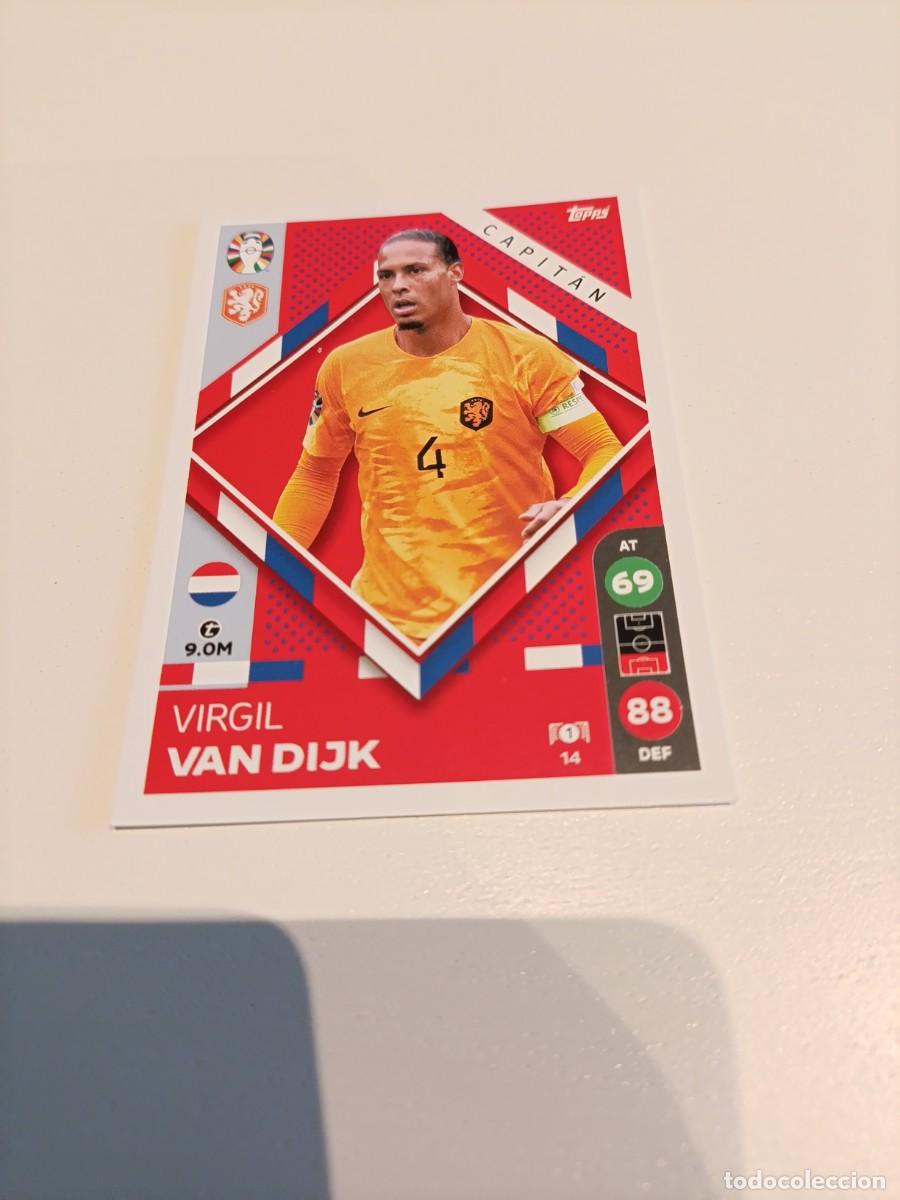 Cromos de f&uacute;tbol: Van Dijk Pa&iacute;ses Bajos euro 2024 Lidl