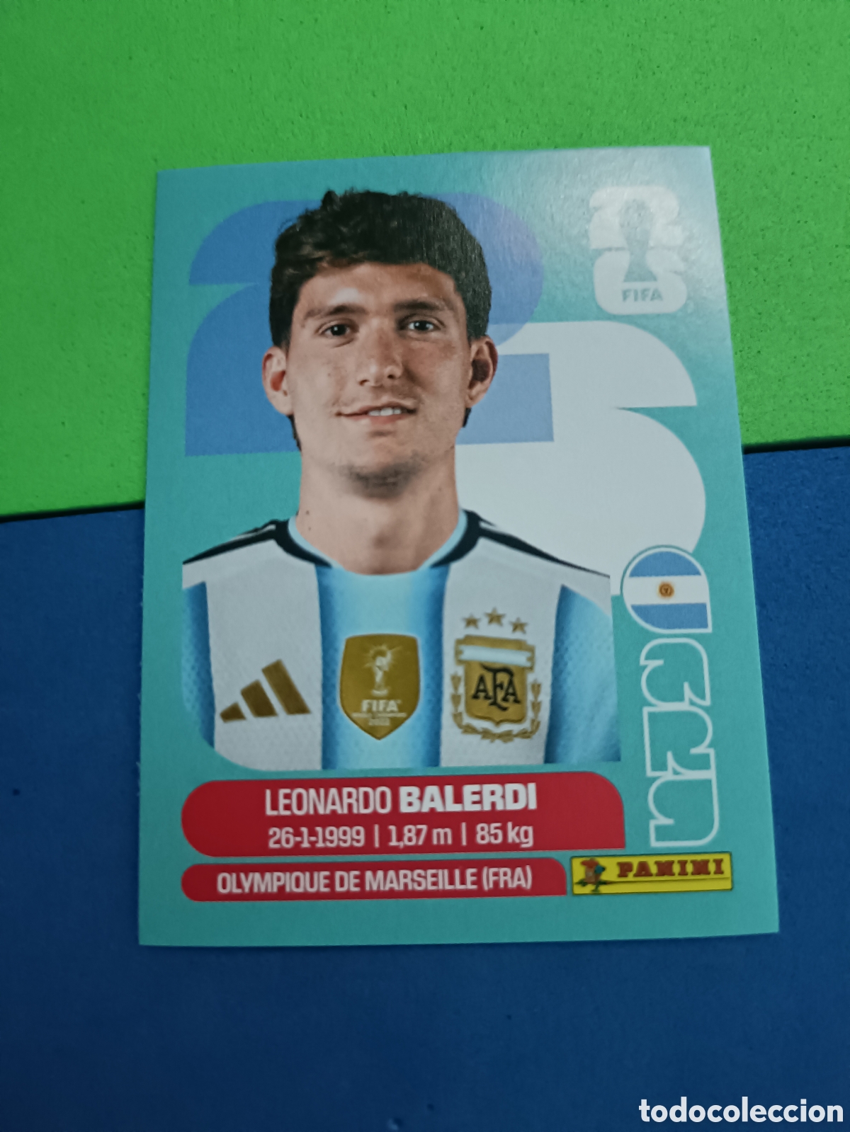 Cromos de f&uacute;tbol: Panini Mundial Fifa World cup 2026 26 sticker - ARG 7 Balerdi Argentina