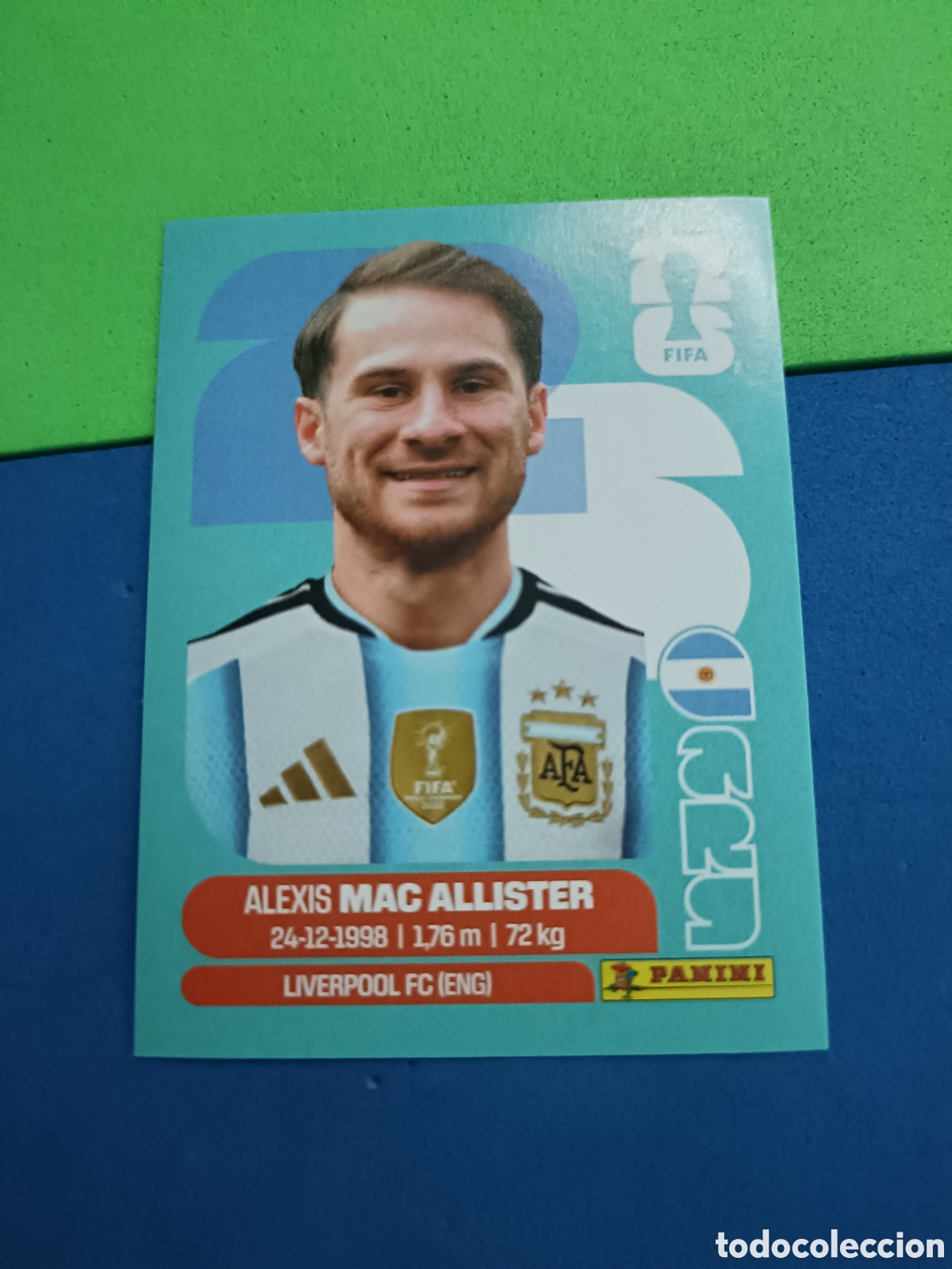 Cromos de f&uacute;tbol: Panini Mundial Fifa World cup 2026 26 sticker - ARG 9 McAllister Argentina