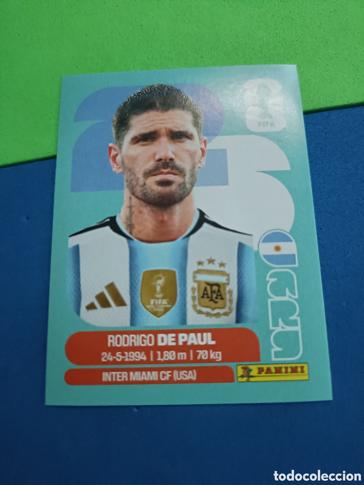 Cromos de f&uacute;tbol: Panini Mundial Fifa World cup 2026 26 sticker - ARG 10 De Paul Argentina