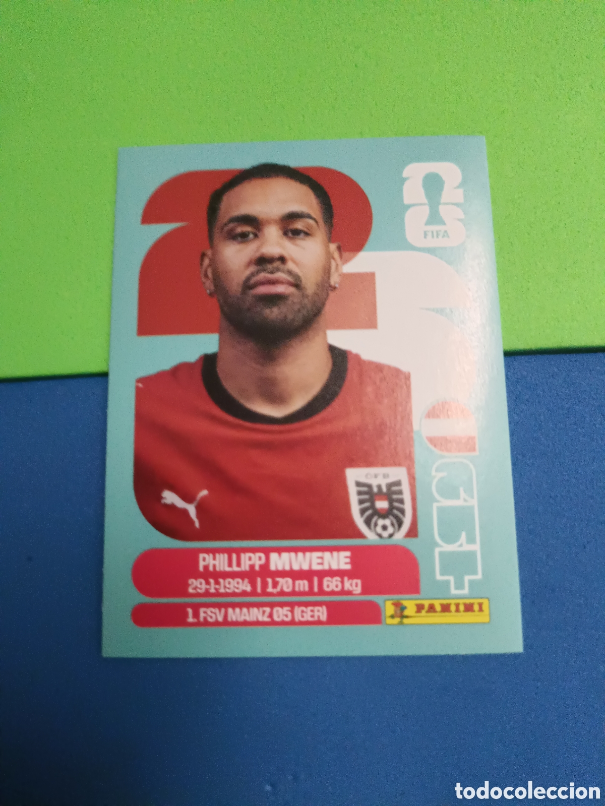 Cromos de f&uacute;tbol: Panini Mundial Fifa World cup 2026 26 sticker - AUT 8 Mwene