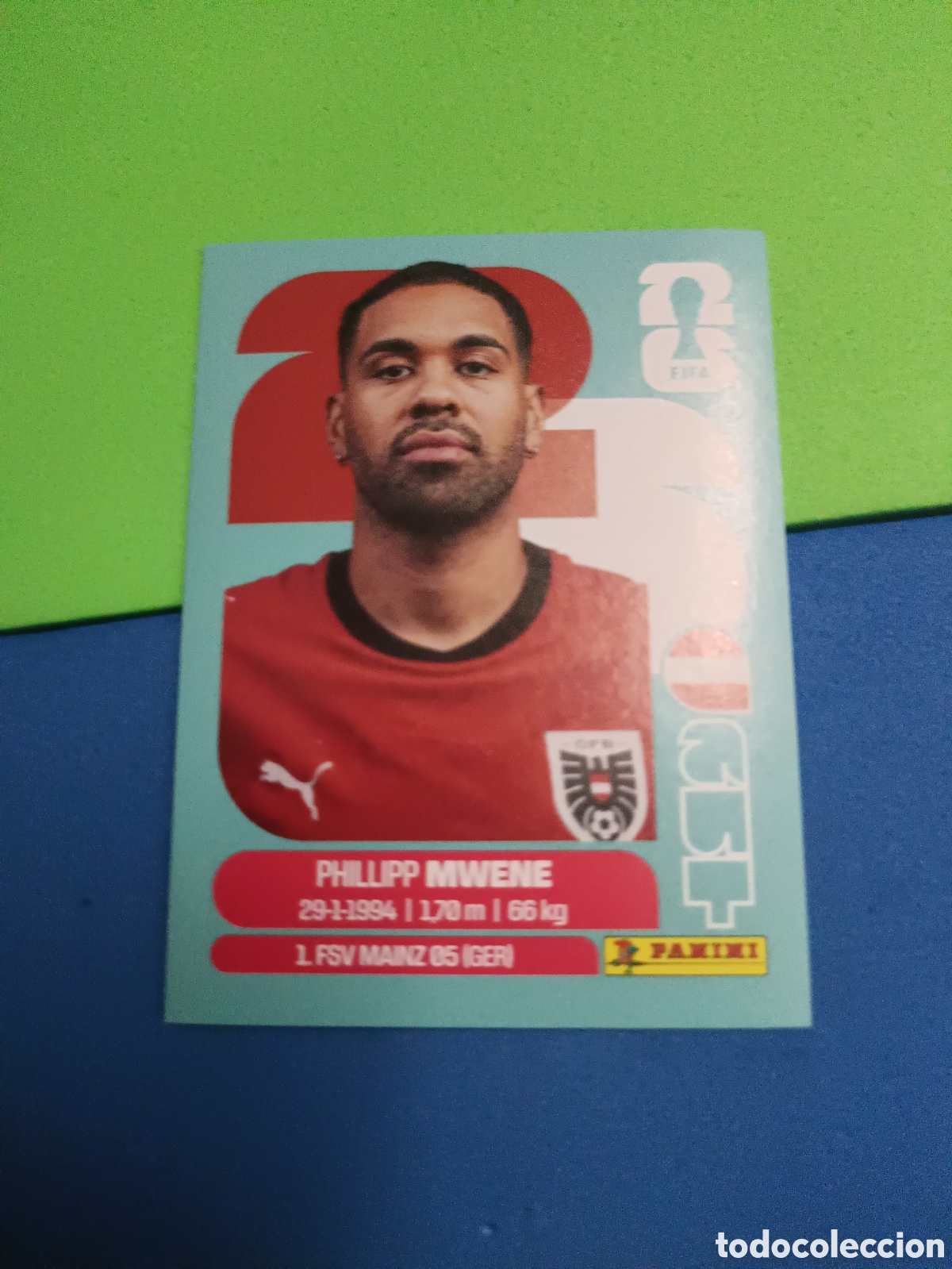 Cromos de f&uacute;tbol: Panini Mundial Fifa World cup 2026 26 sticker - AUT 8 Mwene