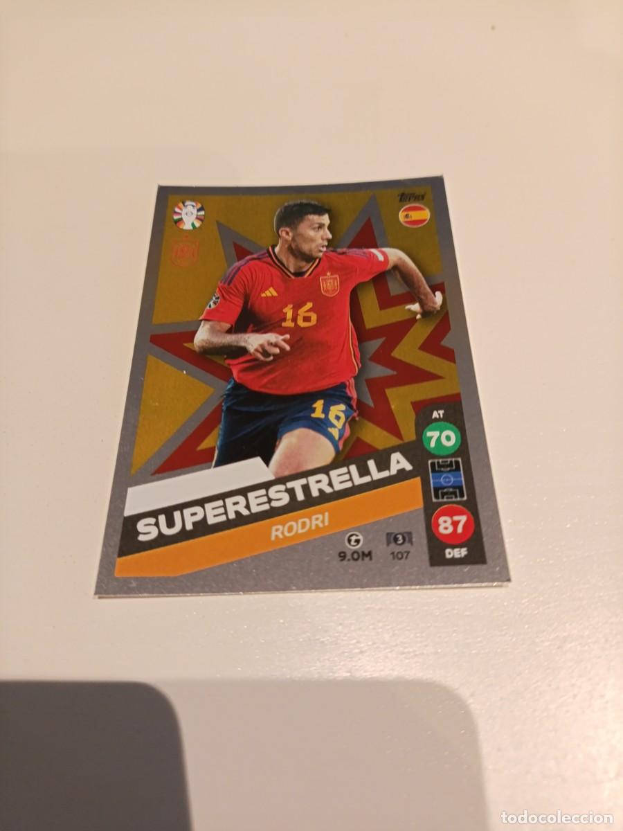 Cromos de f&uacute;tbol: Rodri Espa&ntilde;a euro 2024 Lidl