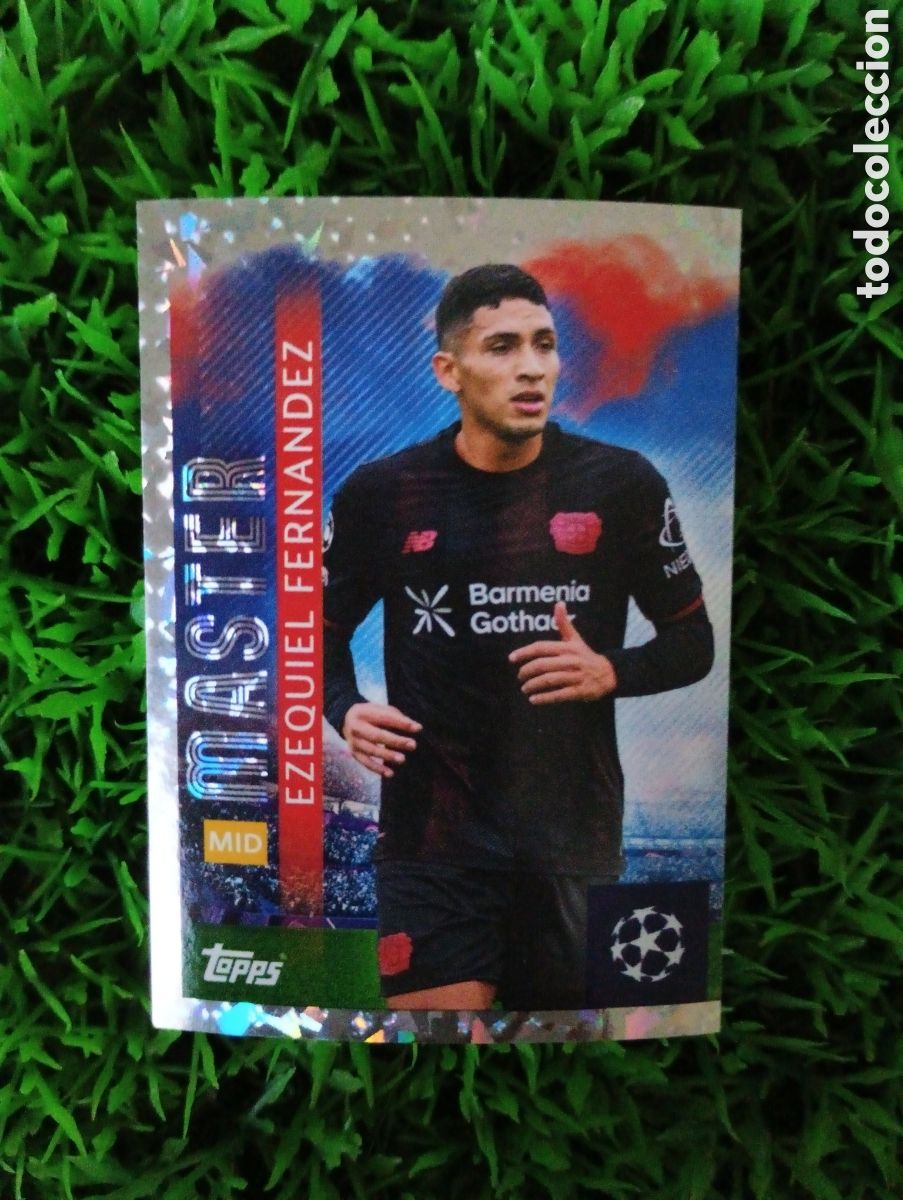 Cromos de f&uacute;tbol: Ezequiel Fernandez Bayer Leverkusen MASTER Champions League 25-26 # 132 NUNCA PEGADO