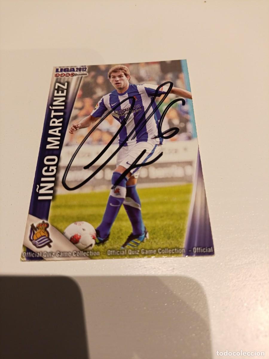 Cromos de f&uacute;tbol: Auto original de &Iacute;&ntilde;igo Mart&iacute;nez Real sociedad