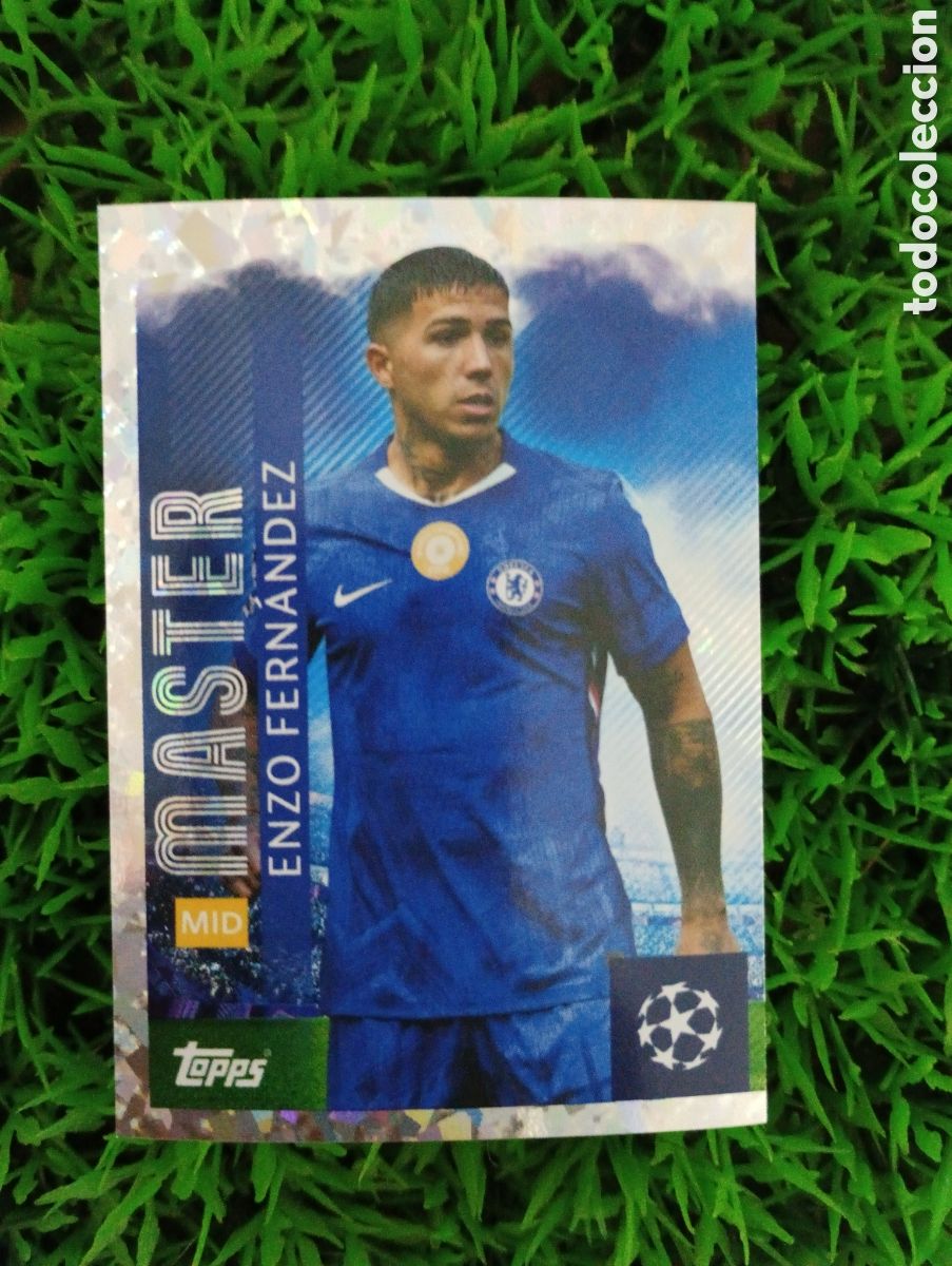 Cromos de f&uacute;tbol: Enzo Fernandez Chelsea MASTER Champions League 25-26 # 160 NUNCA PEGADO