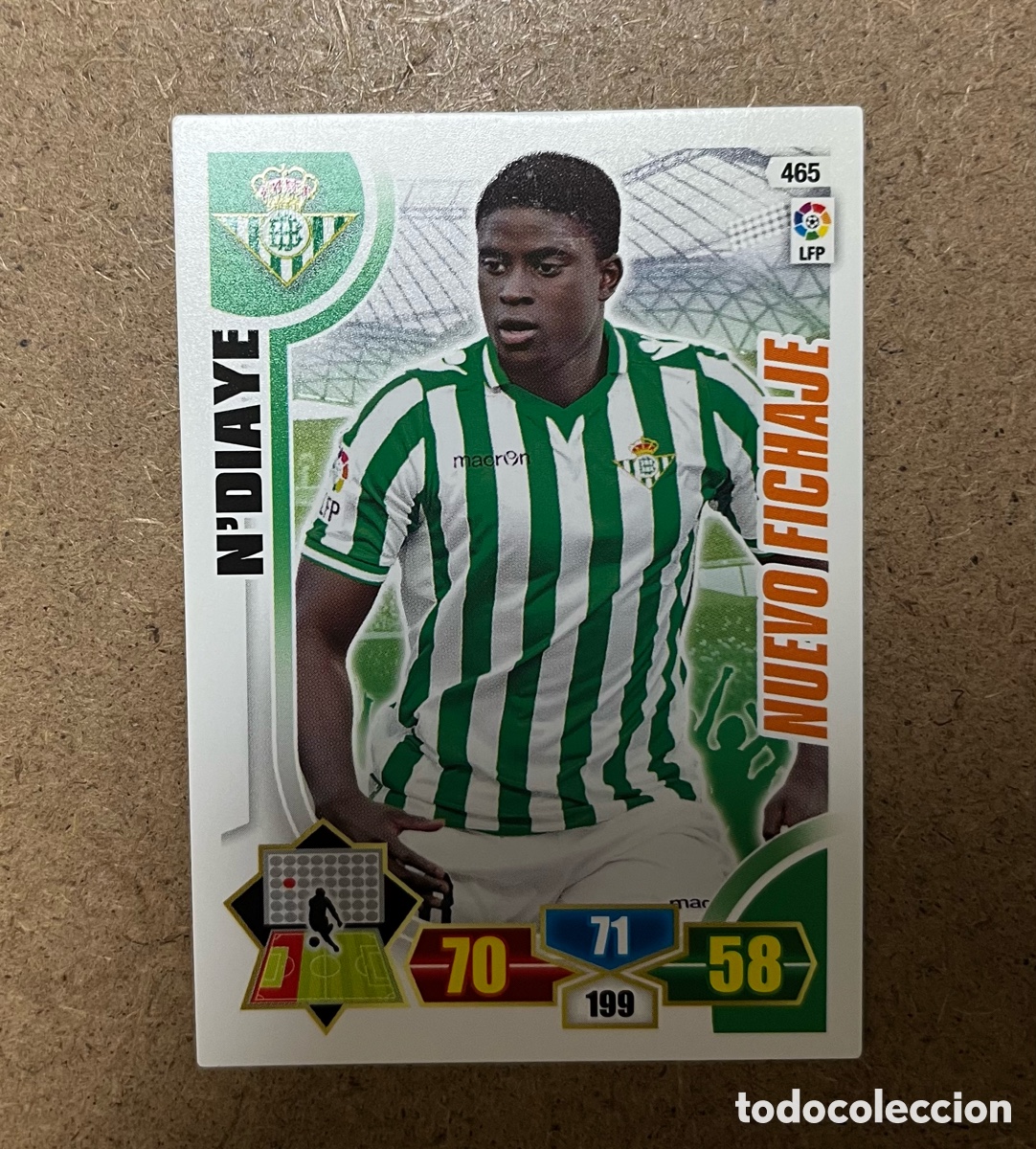 Cromos de f&uacute;tbol: NUEVO FICHAJE - N&acute;DIAYE - 465 - BETIS - ADRENALYN - PANINI - 2013 2014 13 14