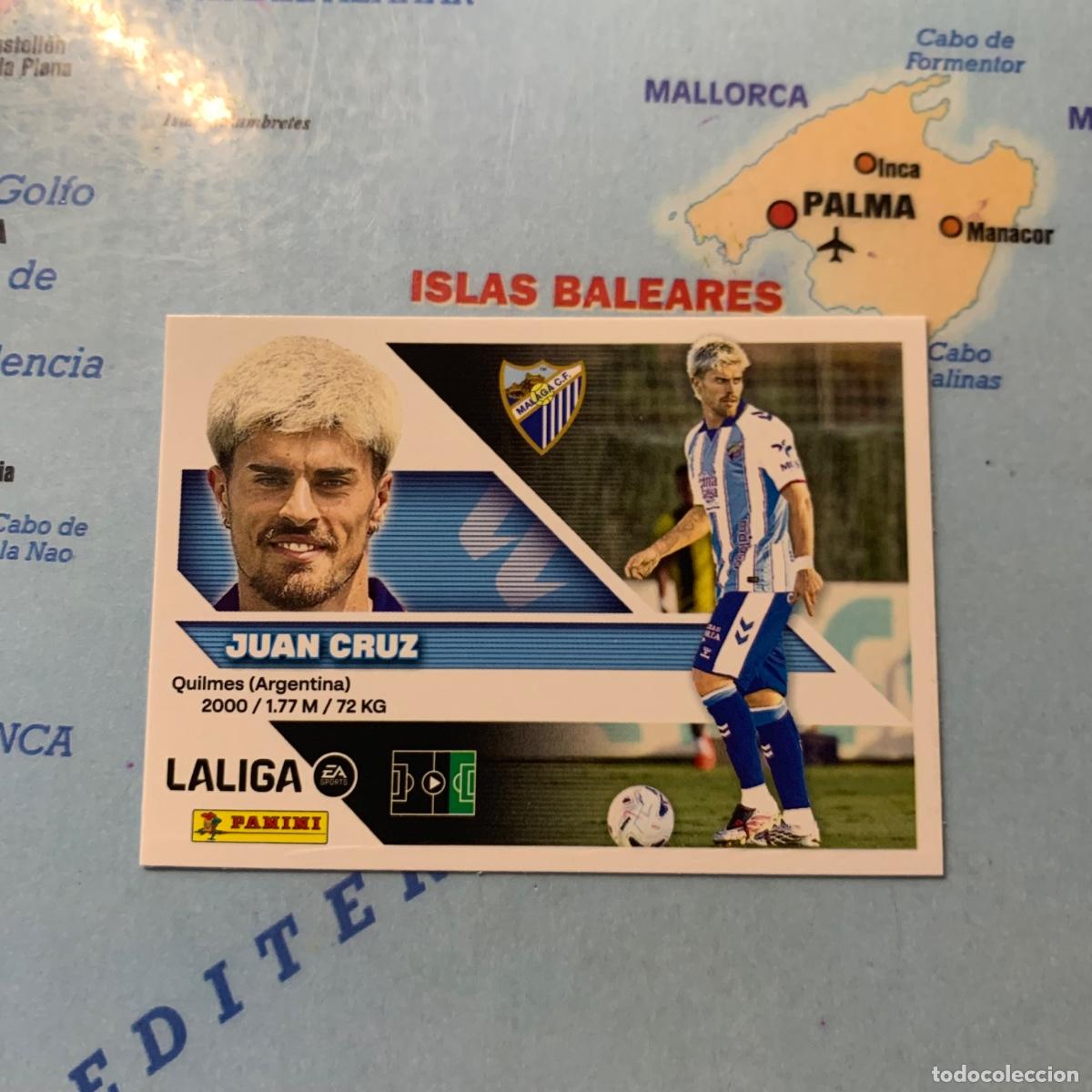 Cromos de f&uacute;tbol: Juan Cruz &Uacute;ltimo fichaje n&uacute;mero 11 Del Malaga cromo de la liga este 26-27 2026-2027