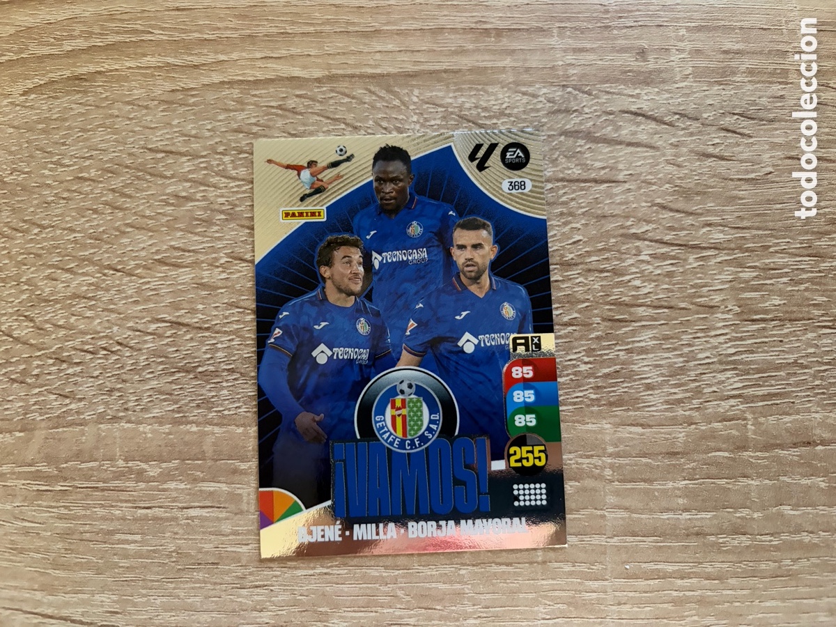 Cromos de f&uacute;tbol: 368 DJEN&Eacute; MILLA BORJA MAYORAL VAMOS ADRENALYN XL 2024 2025 24 25 GETAFE CF