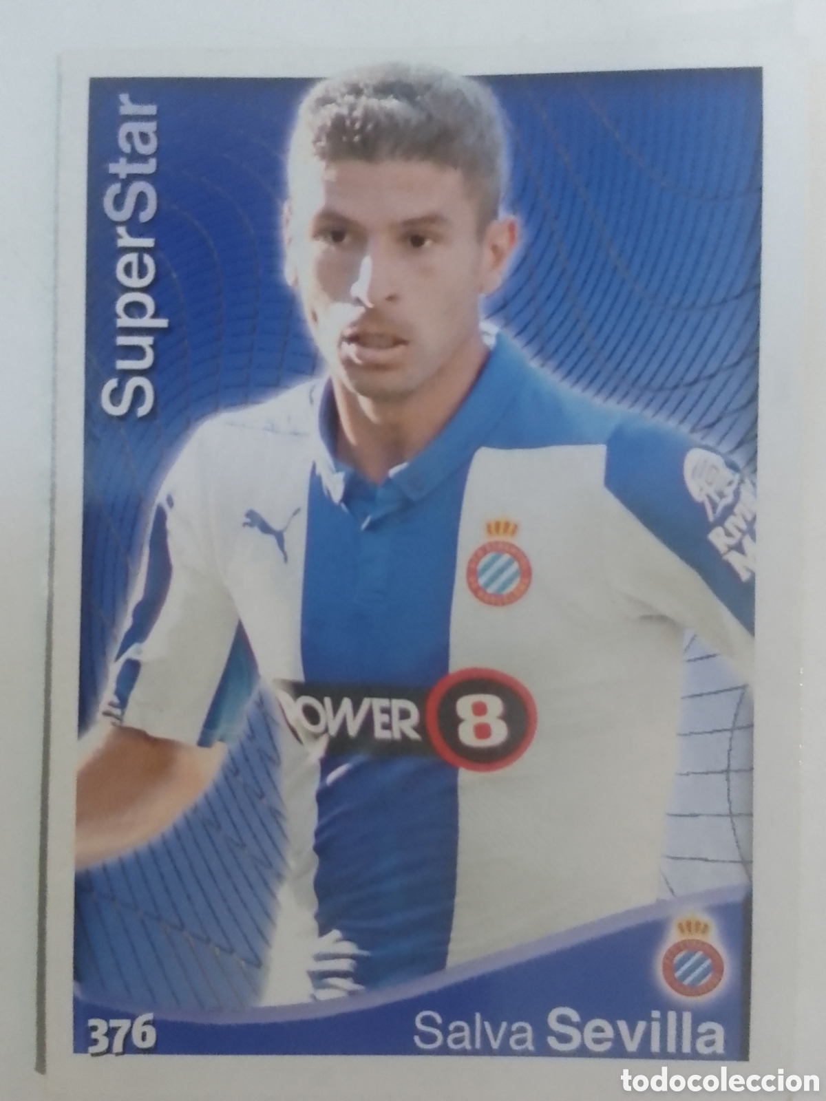 Fu&szlig;ball-Sticker: Mundicromo 2015 n&deg; 376 Salva Sevilla &bull; Espanyol. SuperStar.