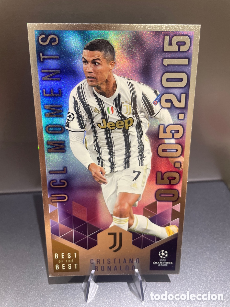 Cartes &agrave; collectionner de Football: Cristiano Ronaldo 159 UCL Moments Best of the Best UCL 2020-21 Topps Juventus