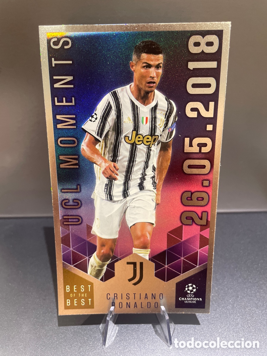 Cartes &agrave; collectionner de Football: Cristiano Ronaldo 158 UCL Moments Best of the Best UCL 2020-21 Topps Juventus