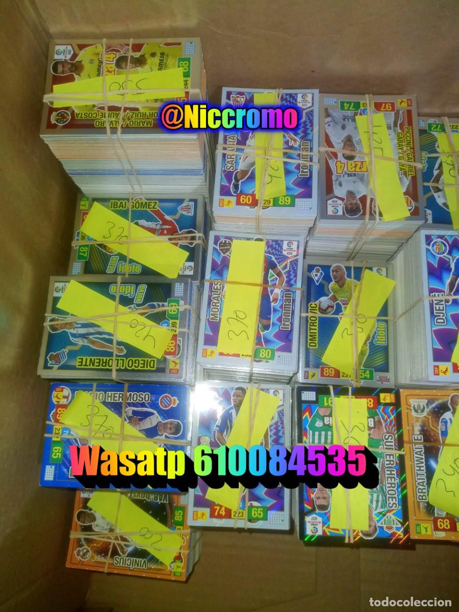 Cromos de f&uacute;tbol: lote 3000 tarjetas pide tus faltas adrenalyn 2018 2019 estan en buen estado 18 19 ver fotos niccromo