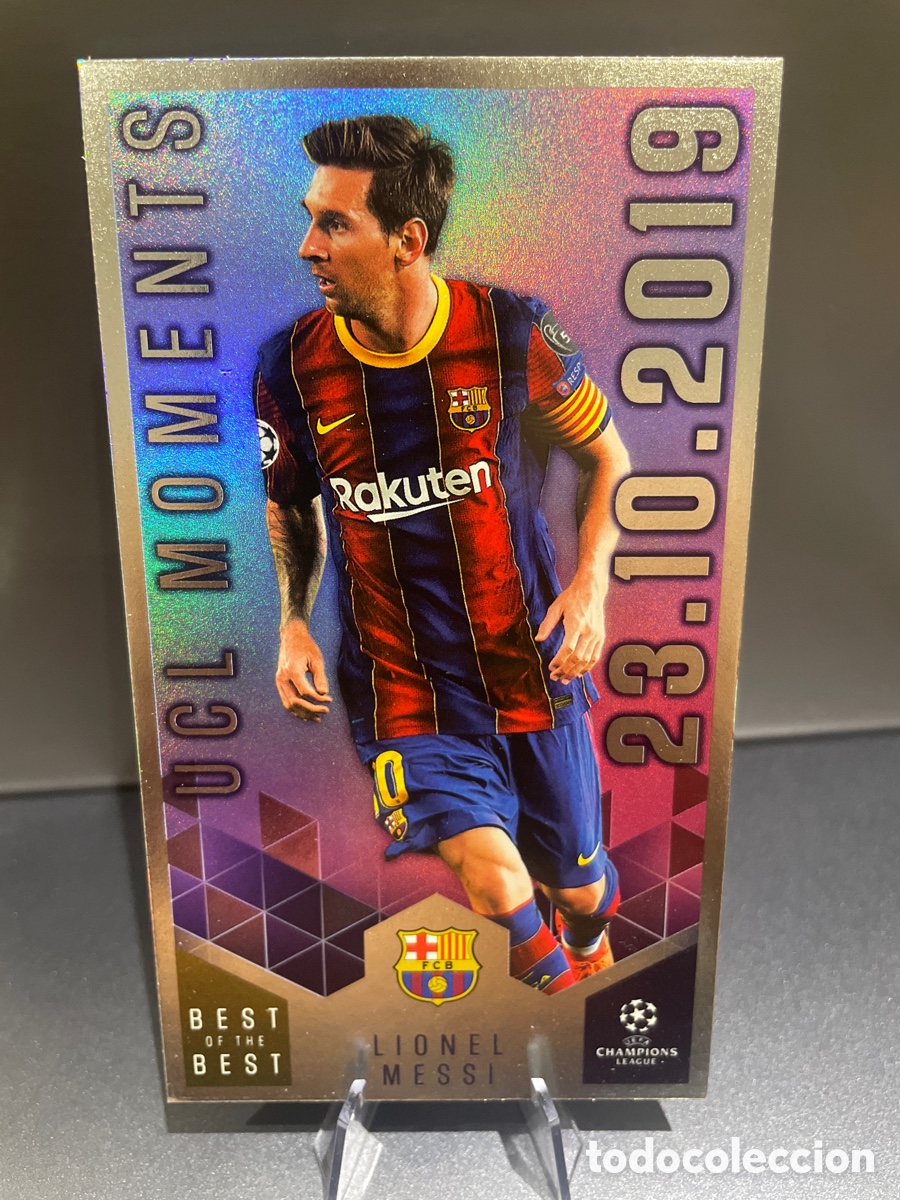 Cromos de Futebol: Messi 156 UCL Moments Best of the Best Topps FC Barcelona
