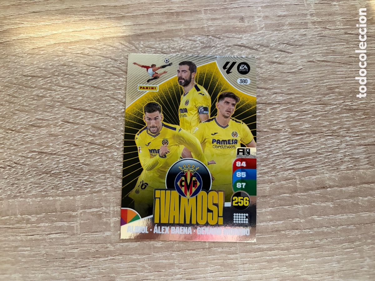 Cromos de f&uacute;tbol: 380 ALBIOL &Aacute;LEX BAENA GERARD MORENO VAMOS ADRENALYN XL 2024 2025 24 25 VILLARREAL CF