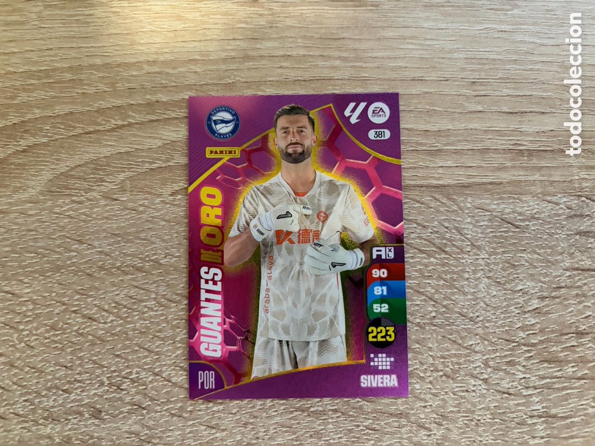 Cromos de f&uacute;tbol: 381 SIVERA GUANTES DE ORO ADRENALYN XL 2024 2025 24 25 DEPORTIVO ALAV&Eacute;S