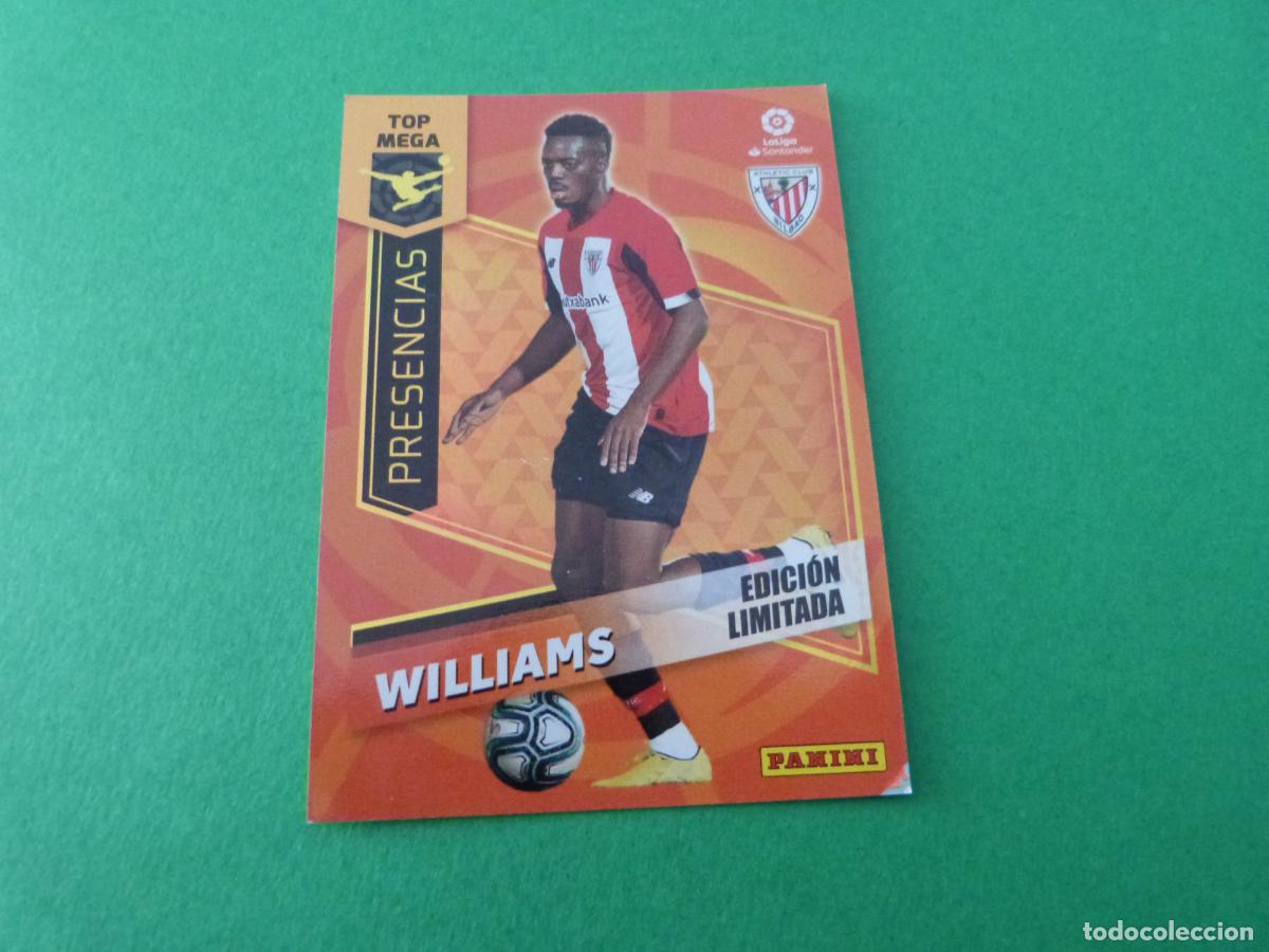 Cromos de f&uacute;tbol: TRADING CARD FUTBOL WILLIAMS ATH.BILBAO EDICION LIMITADA LIGA MEGACRACKS 2020-2021/20-21