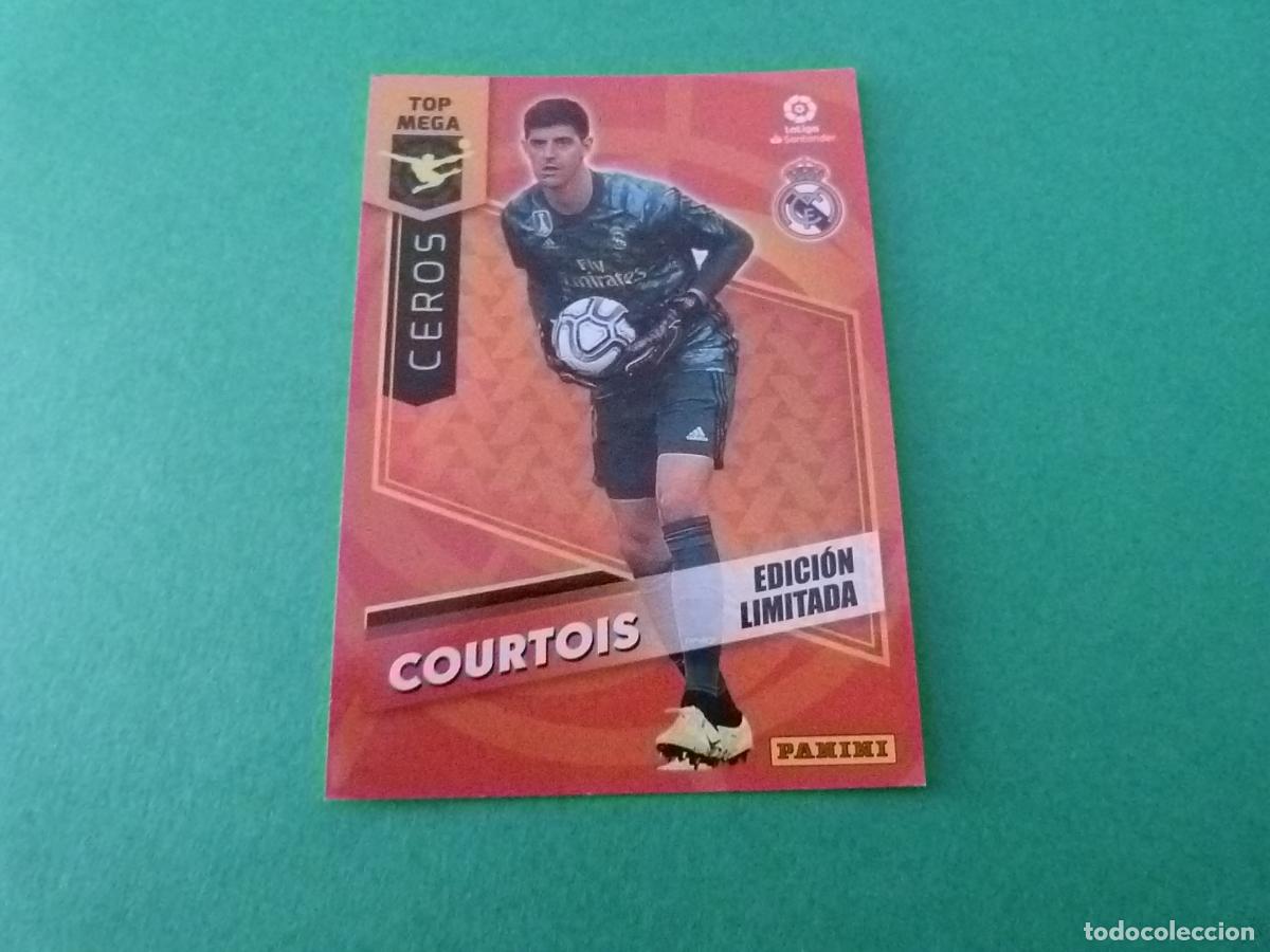 Cromos de f&uacute;tbol: TRADING CARD FUTBOL COURTOIS REAL MADRID C.F. EDICION LIMITADA LIGA MEGACRACKS 2020-2021/20-21