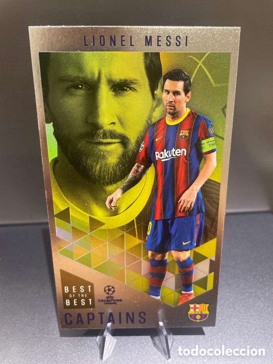 Cromos de f&uacute;tbol: Messi 166 Captains Best of the Best UCL 2020-21 Topps FC Barcelona