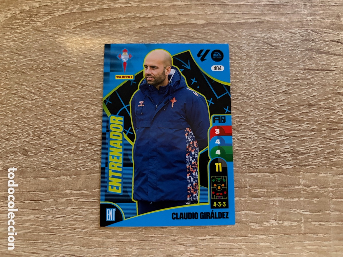Cromos de f&uacute;tbol: 484 CLAUDIO GIR&Aacute;LDEZ ENTRENADOR ADRENALYN XL 2024 2025 24 25 RC CELTA