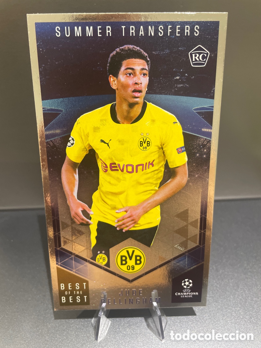 Cromos de f&uacute;tbol: Bellingham 122 Rookie Summer Transfers Best of the Best UCL 2020-21 Topps Borussia Dortmund