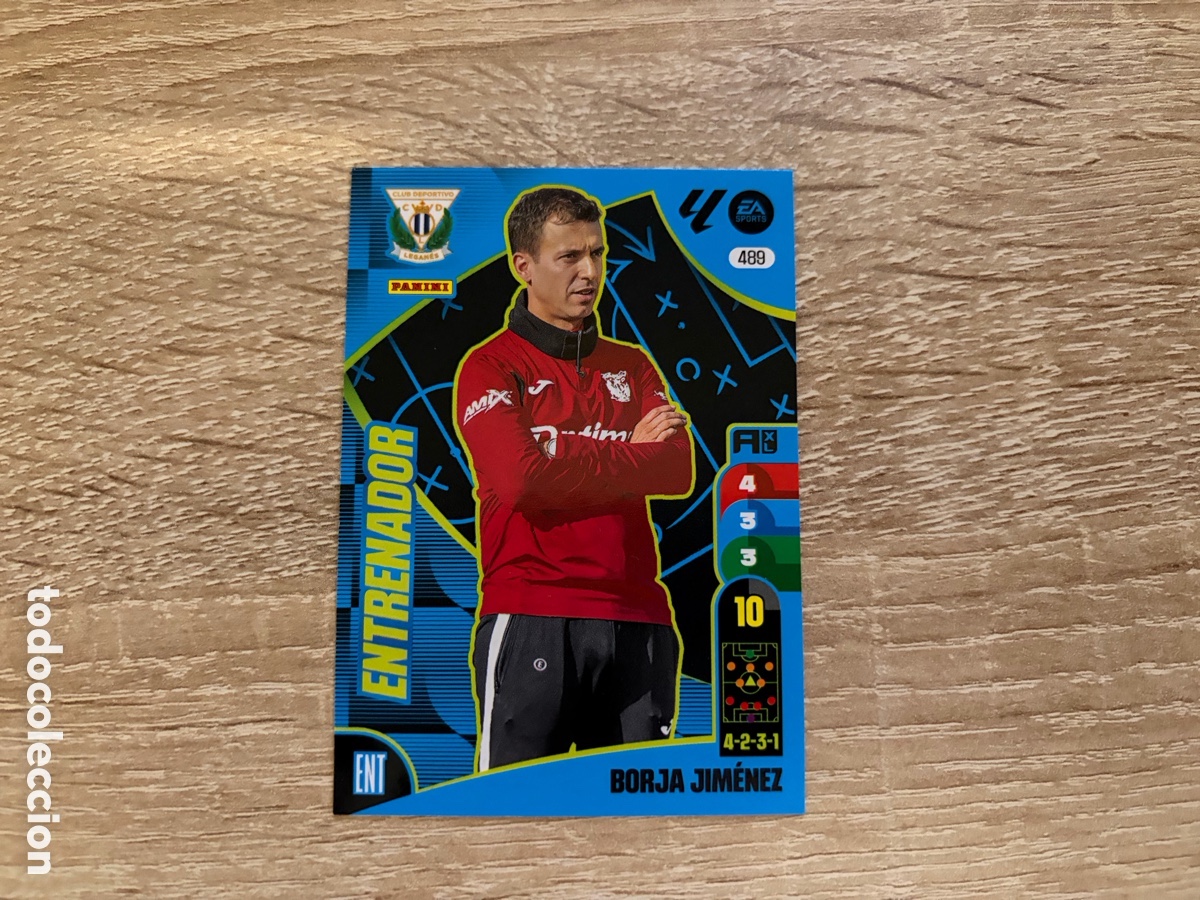 Cromos de f&uacute;tbol: 489 BORJA JIM&Eacute;NEZ ENTRENADOR ADRENALYN XL 2024 2025 24 25 CD LEGAN&Eacute;S