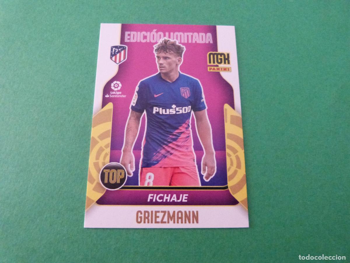 Fu&szlig;ball-Sticker: TRADING CARD FUTBOL GRIEZMANN ATLETICO DE MADRID EDICION LIMITADA LIGA MEGACRACKS 2021-2022/21-22