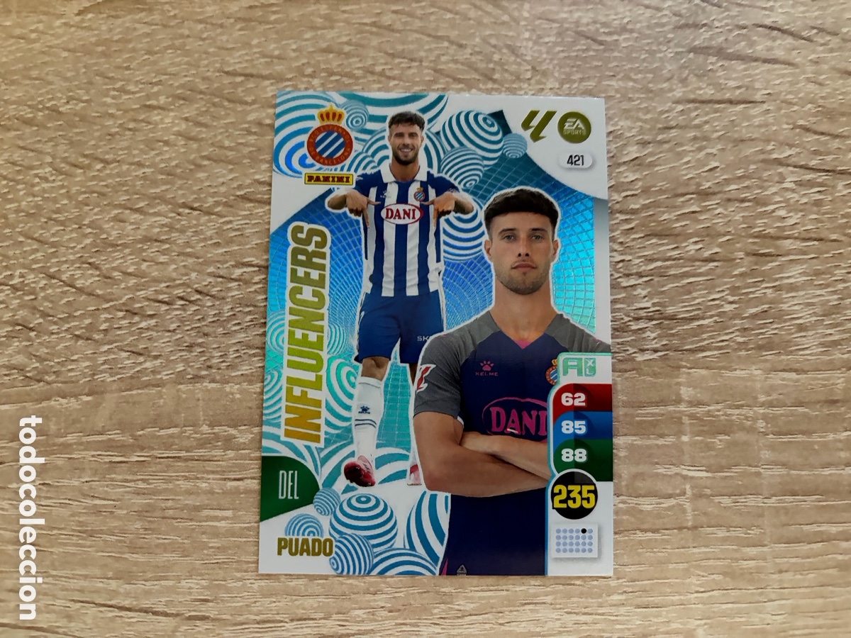 Fu&szlig;ball-Sticker: 421 PUADO INFLUENCERS ADRENALYN XL 2024 2025 24 25 RCD ESPANYOL