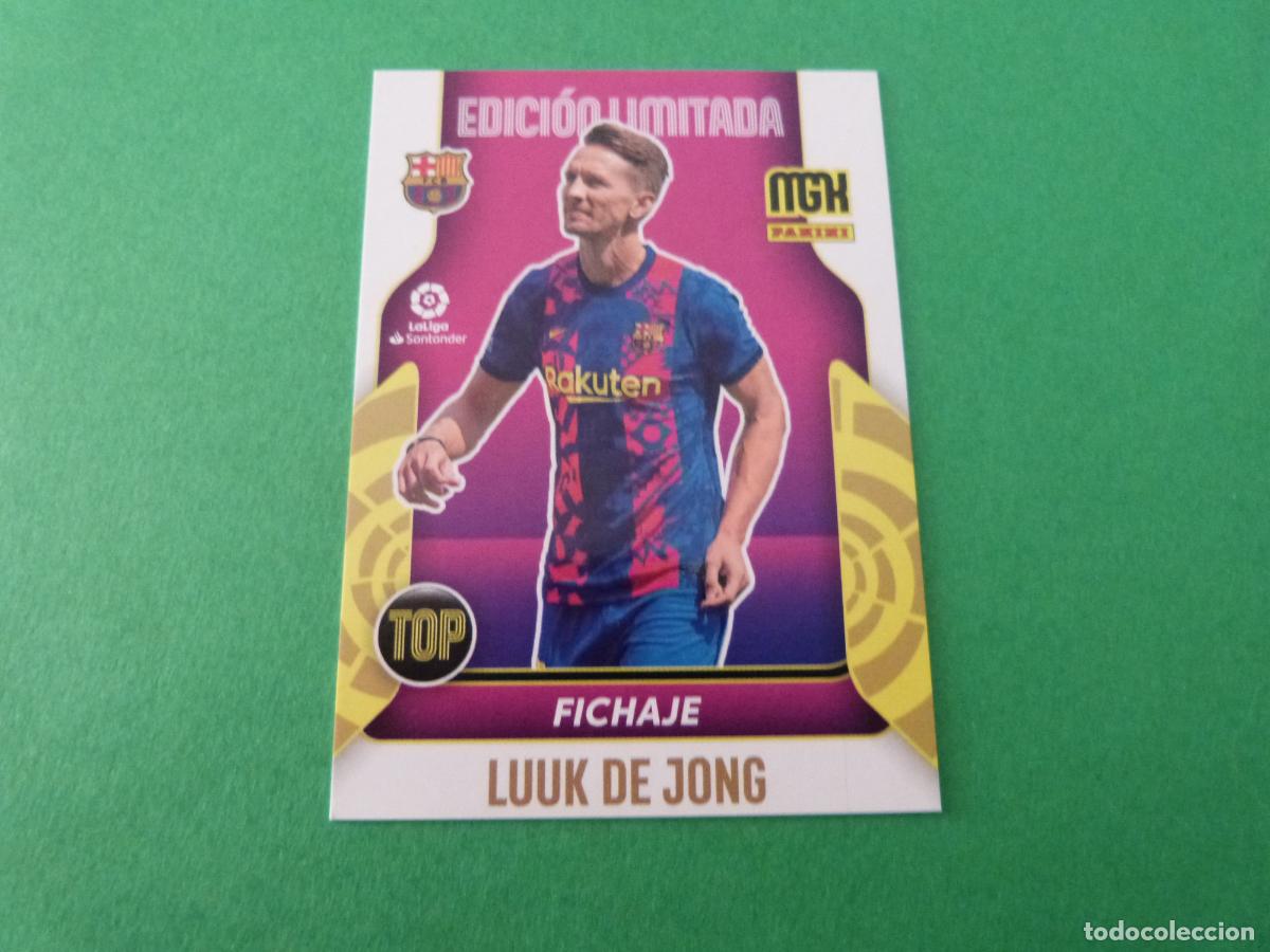 Cromos de f&uacute;tbol: TRADING CARD FUTBOL DE JONG F.C.BARCELONA EDICION LIMITADA LIGA MEGACRACKS 2021-2022/21-22