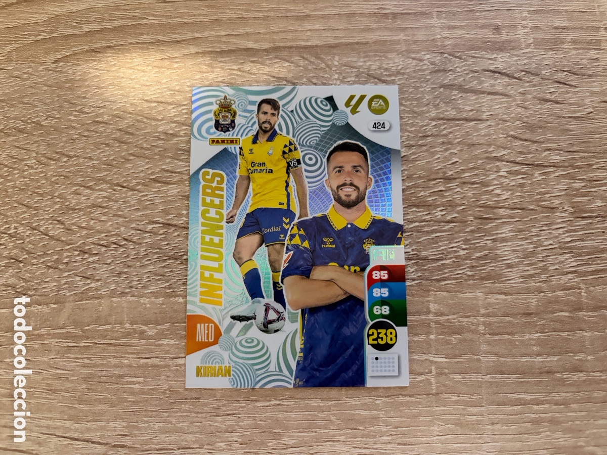 Cromos de f&uacute;tbol: 424 KIRIAN INFLUENCERS ADRENALYN XL 2024 2025 24 25 UD LAS PALMAS