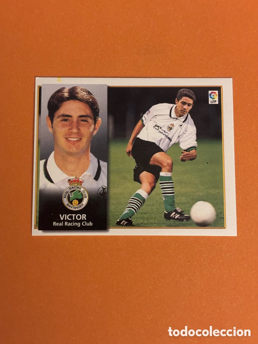 Cromos de f&uacute;tbol: Victor Coloca Racing de Santander 98 99. Liga Este 1998 1999. Sin pegar.