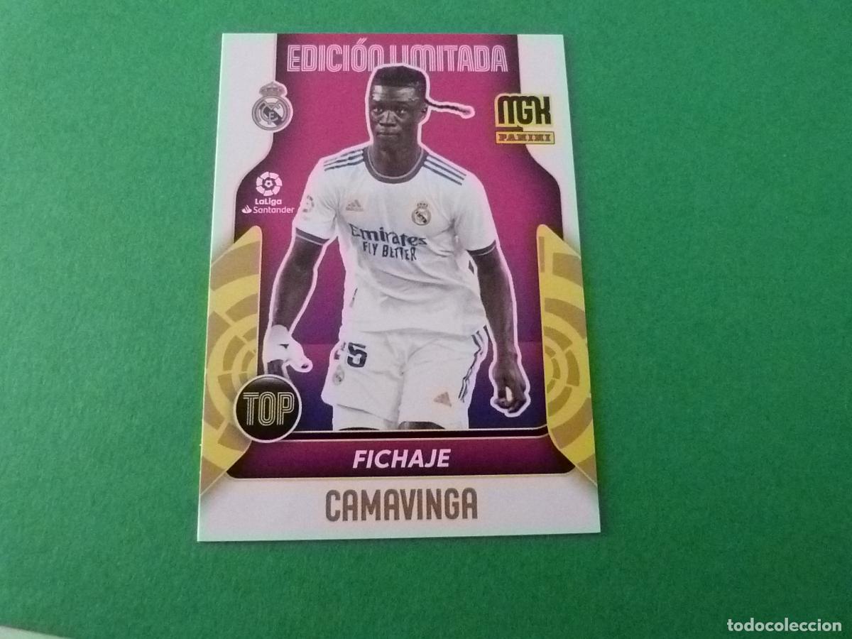 Cromos de f&uacute;tbol: TRADING CARD FUTBOL CAMAVINGA REAL MADRID C.F. EDICION LIMITADA LIGA MEGACRACKS 2021-2022/21-22