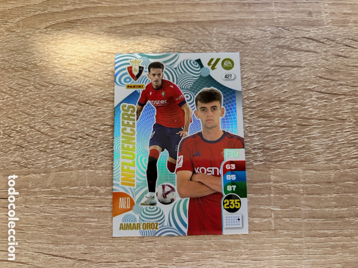 Cromos de f&uacute;tbol: 427 AIMAR OROZ INFLUENCERS ADRENALYN XL 2024 2025 24 25 CA OSASUNA