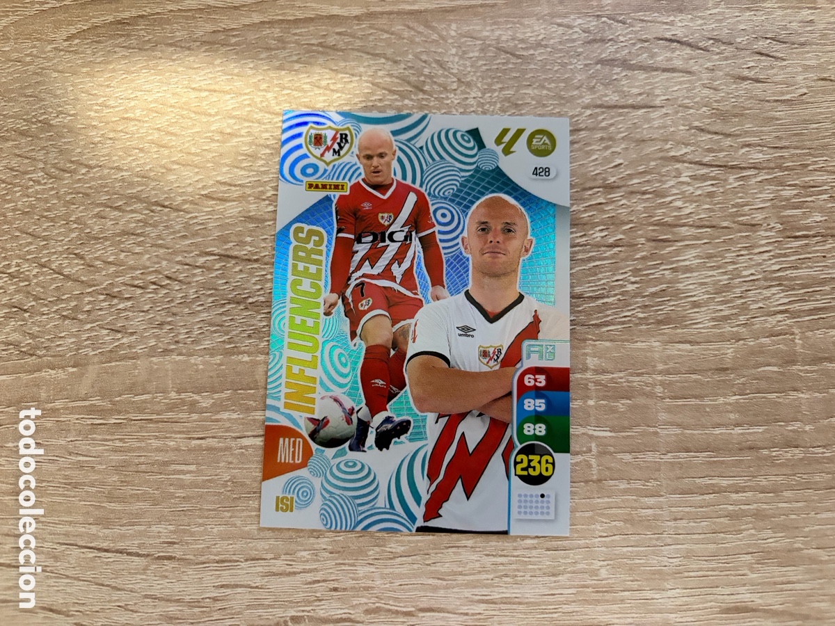 Cromos de f&uacute;tbol: 428 ISI INFLUENCERS ADRENALYN XL 2024 2025 24 25 RAYO VALLECANO