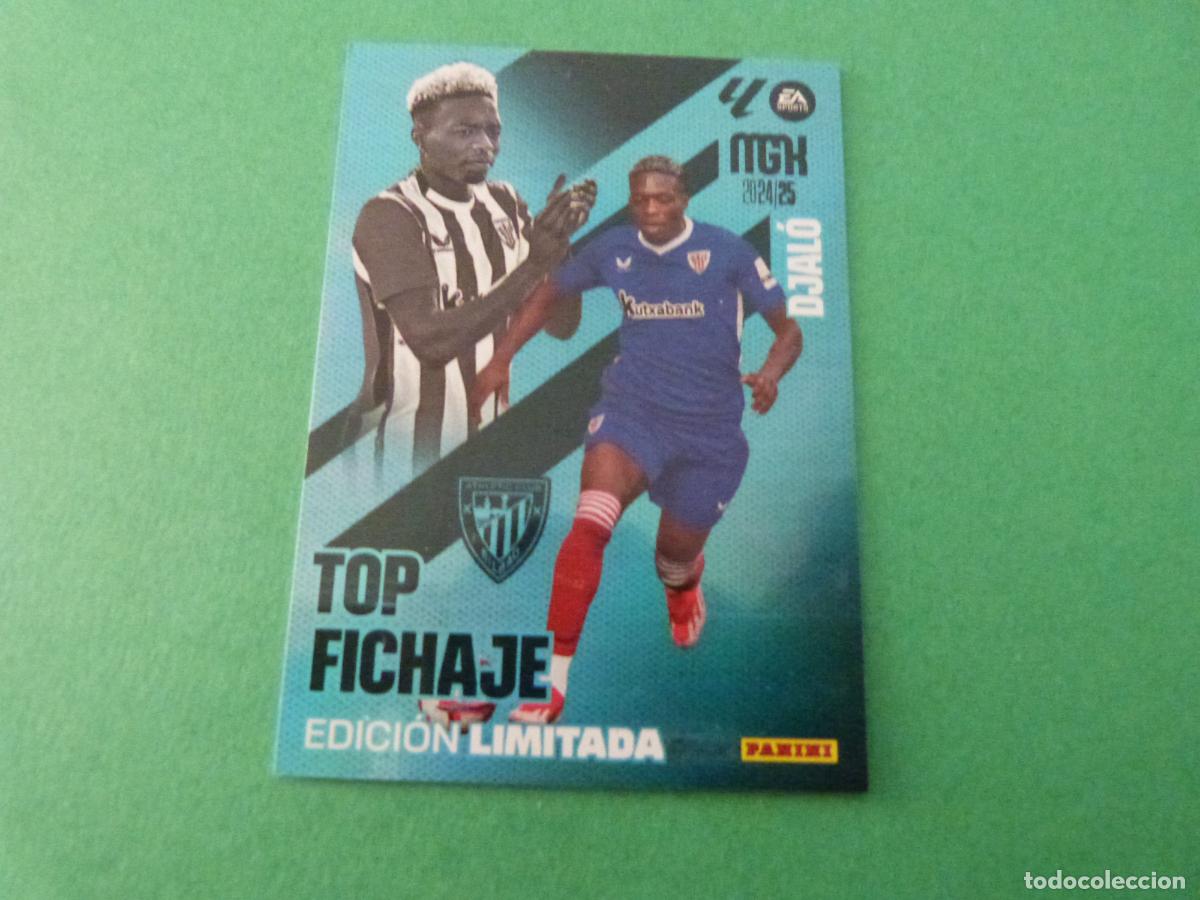 Cromos de f&uacute;tbol: TRADING CARD FUTBOL DJAL&Oacute; ATH.BILBAO EDICION LIMITADA LIGA MEGACRACKS 2024-2025/24-25