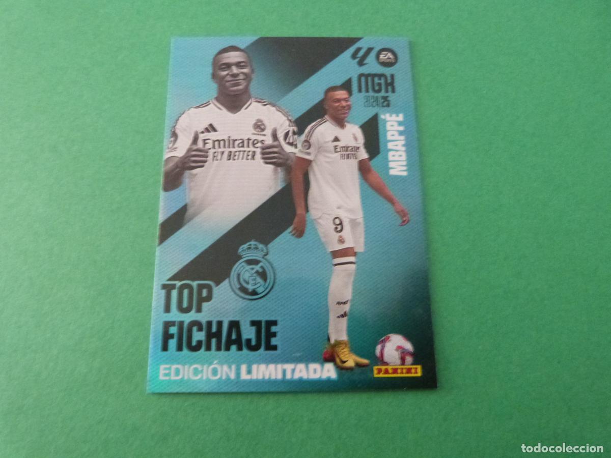 Cromos de f&uacute;tbol: TRADING CARD FUTBOL MBAPP&Eacute; REAL MADRID C.F. EDICION LIMITADA LIGA MEGACRACKS 2024-2025/24-25