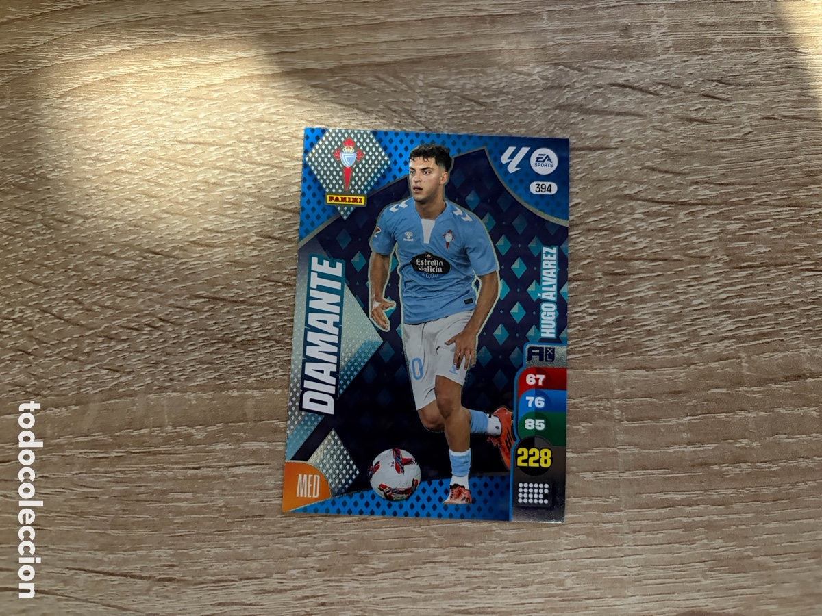 Cromos de f&uacute;tbol: 394 HUGO &Aacute;LVAREZ DIAMANTE ADRENALYN XL 2024 2025 24 25 RC CELTA
