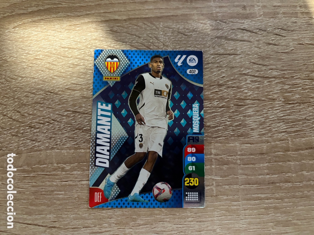 Figurine di Calcio: 402 MOSQUERA DIAMANTE ADRENALYN XL 2024 2025 24 25 VALENCIA CF