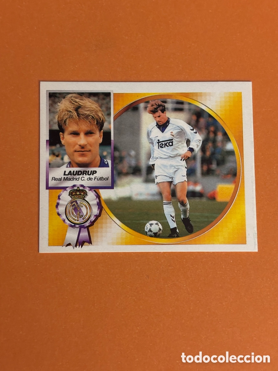 Figurine di Calcio: Laudrup Real Madrid 94 95. Liga Este 94 95. SIN PEGAR