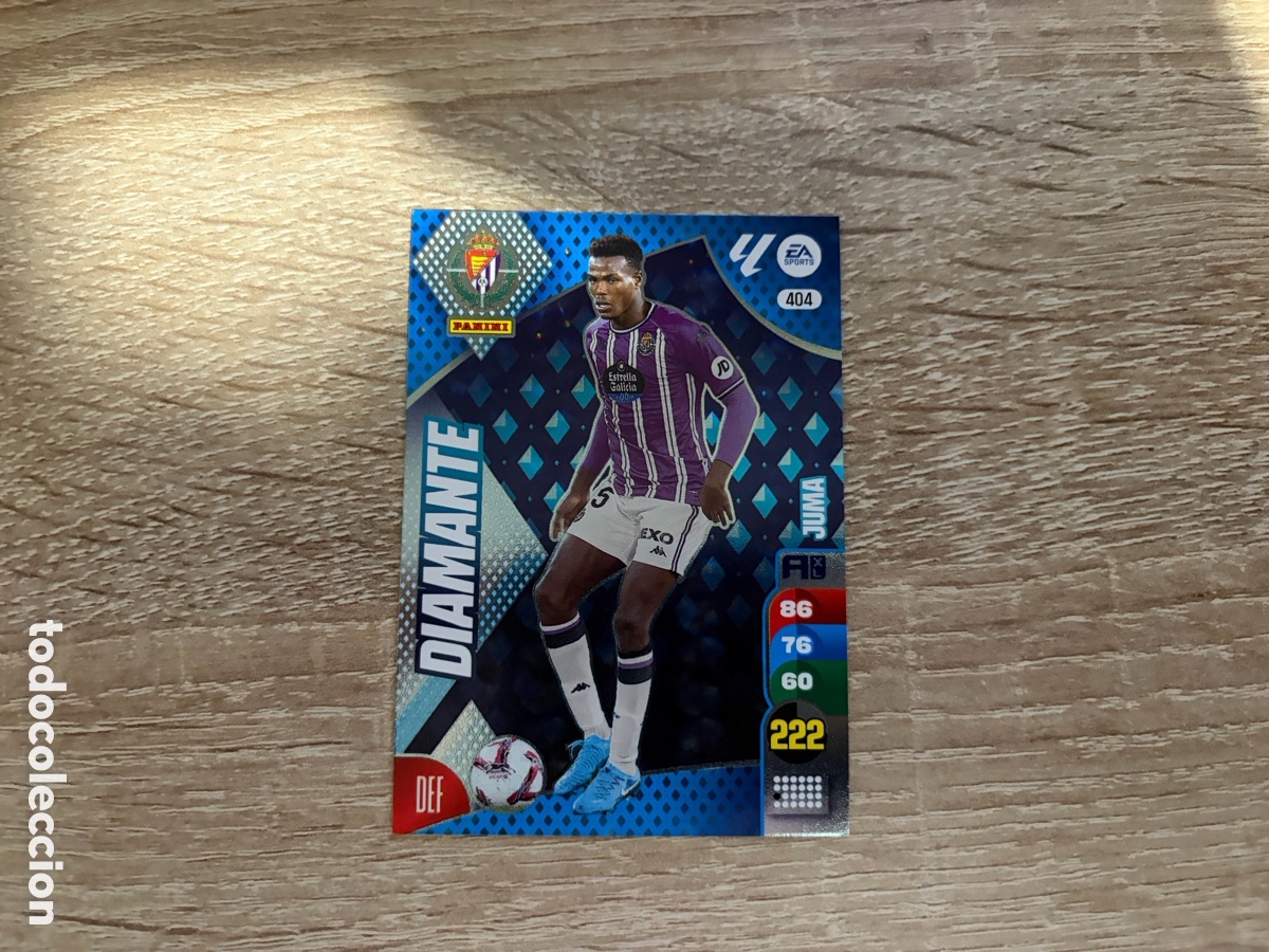 Figurine di Calcio: 404 JUMA DIAMANTE ADRENALYN XL 2024 2025 24 25 REAL VALLADOLID