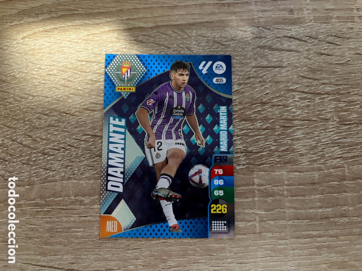 Figurine di Calcio: 405 MARIO MART&Iacute;N DIAMANTE ADRENALYN XL 2024 2025 24 25 REAL VALLADOLID
